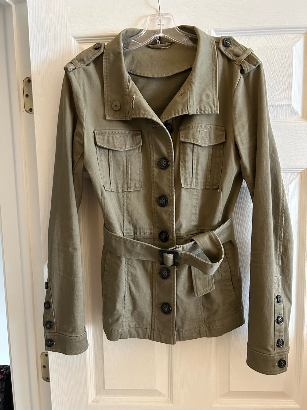 Divided by H&M Olive Green Utility Jacket with Belt